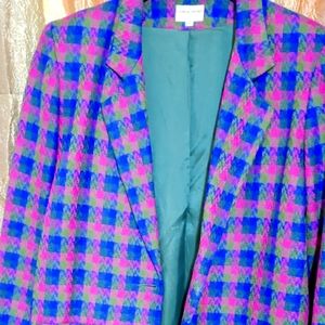 Previously loved plaid J'ENVIE SPORT Blazer